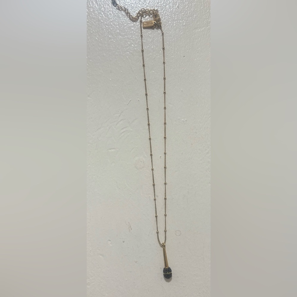 Kate Spade Microphone Gold Beaded Necklace